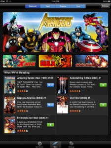 Marvel Comics for iPad